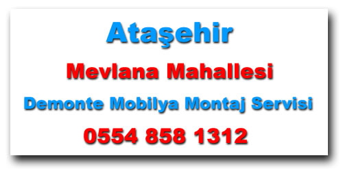 Mevlana Mahallesi Demonte Mobilya Montaj