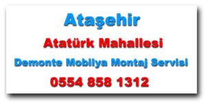 Atasehir Ataturk Mahallesi Demonte Mobilya Montaj